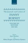 Image for The Journals and Letters of Fanny Burney (Madame D&#39;Arblay): Volume XII: Mayfair 1825-1840 : Letters 1355-1529