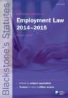 Image for Blackstone&#39;s Statutes on Employment Law 2014-2015