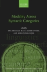 Image for Modality across syntactic categories
