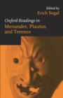 Image for Oxford Readings in Menander, Plautus, and Terence