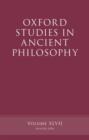 Image for Oxford studies in ancient philosophyVolume XLVII,: Winter 2014