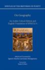 Image for On geography  : an Arabic edition and English translation of Epistle 4