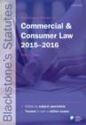 Image for Blackstone&#39;s statutes on commercial &amp; consumer law 2015-2016