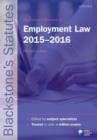 Image for Blackstone&#39;s statutes on employment law 2015-2016