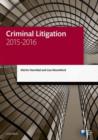 Image for Criminal litigation 2015-2016