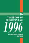 Image for Yearbook of European Law 1996