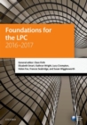 Image for Foundations for the LPC 2016-2017