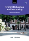 Image for Criminal litigation and sentencing