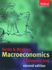 Image for Macroeconomics  : a European text