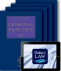 Image for Blackstone&#39;s Criminal Practice 2017 (book, all supplements, and digital pack)