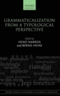 Image for Grammaticalization from a Typological Perspective
