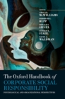 Image for The Oxford handbook of corporate social responsibility  : psychological and organizational perspectives