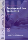 Image for Blackstone's statutes on employment law 2017-2018
