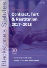 Image for Blackstone's statutes on contract, tort & restitution, 2017-2018