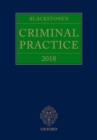 Image for Blackstone&#39;s Criminal Practice 2018