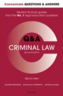 Image for Concentrate Q&amp;A Criminal Law