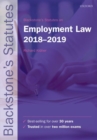 Image for Blackstone&#39;s Statutes on Employment Law 2018-2019