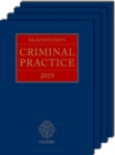 Image for Blackstone&#39;s Criminal Practice 2019 (Book and Supplements)
