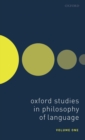 Image for Oxford studies in philosophy of languageVolume 1
