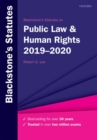 Image for Blackstone&#39;s Statutes on Public Law &amp; Human Rights 2019-2020