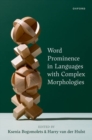 Image for Word prominence in languages with complex morphologies