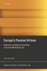 Image for Europe&#39;s passive virtues  : deference to national authorities in EU free movement law