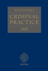 Image for Blackstone&#39;s Criminal Practice 2020