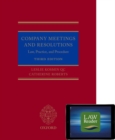 Image for Company Meetings and Resolutions (Digital Pack) : Law, Practice, and Procedure