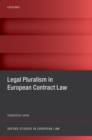 Image for Legal pluralism in European contract law