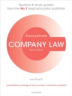 Image for Company law concentrate  : law revision and study guide