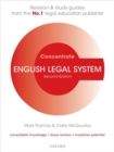 Image for English legal system  : law revision and study guide