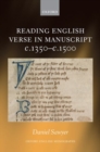 Image for Reading English verse in manuscript, c.1350-c.1500