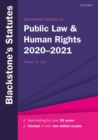 Image for Blackstone&#39;s statutes on public law &amp; human rights 2020-2021