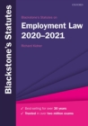 Image for Blackstone's statutes on employment law, 2020-2021