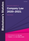 Image for Blackstone&#39;s Statutes on Company Law 2020-2021