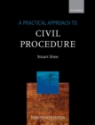 Image for A Practical Approach to Civil Procedure