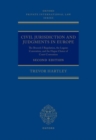 Image for Civil jurisdiction and judgments in Europe  : the Brussels I Regulation, the Lugano Convention, and the Hague Choice of Court Convention