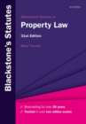 Image for Blackstone&#39;s statutes on property law