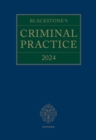 Image for Blackstone&#39;s Criminal Practice 2024