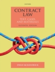 Image for Contract Law : Text Cases and Materials