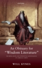 Image for An Obituary for &quot;Wisdom Literature&quot;