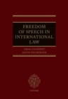 Image for Freedom of speech in international law