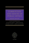 Image for Corruption and Misuse of Public Office