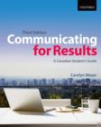 Image for Communicating for results  : a Canadian student&#39;s guide