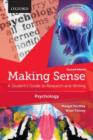 Image for Making sense in psychology  : a student&#39;s guide to research and writing