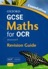 Image for Oxford GCSE maths for OCR specification AFoundation,: Revision guide