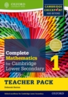 Image for Complete Mathematics for Cambridge Lower Secondary Teacher Pack 1 (First Edition)