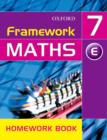 Image for Framework Maths: Year 7: Framework Maths Yr 7 Extension Homework Book