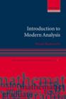 Image for Introduction to modern analysis