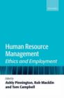 Image for Human resource management  : ethics and employment